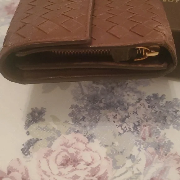 Bottega Venetta brown Intrecciato leather Continental long wallet - Picture 5 of 7